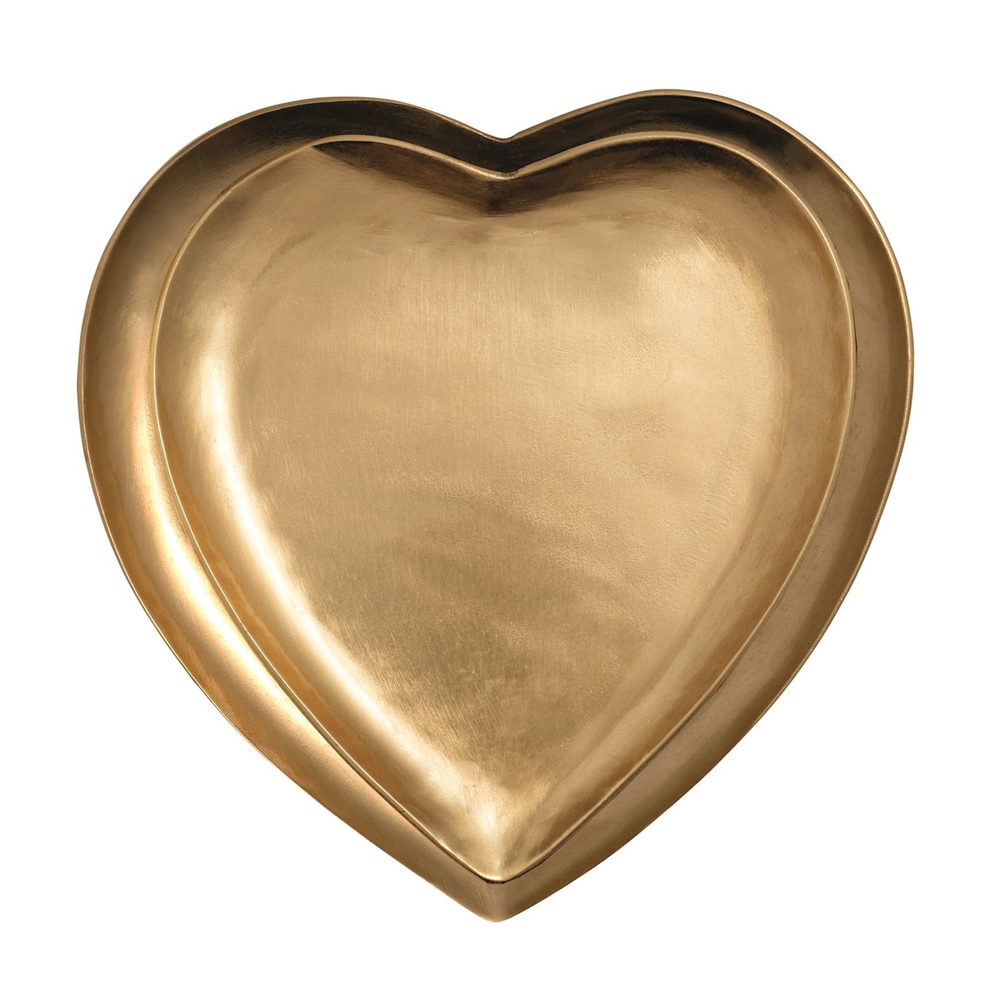 Brass Heart Tidbit Trays