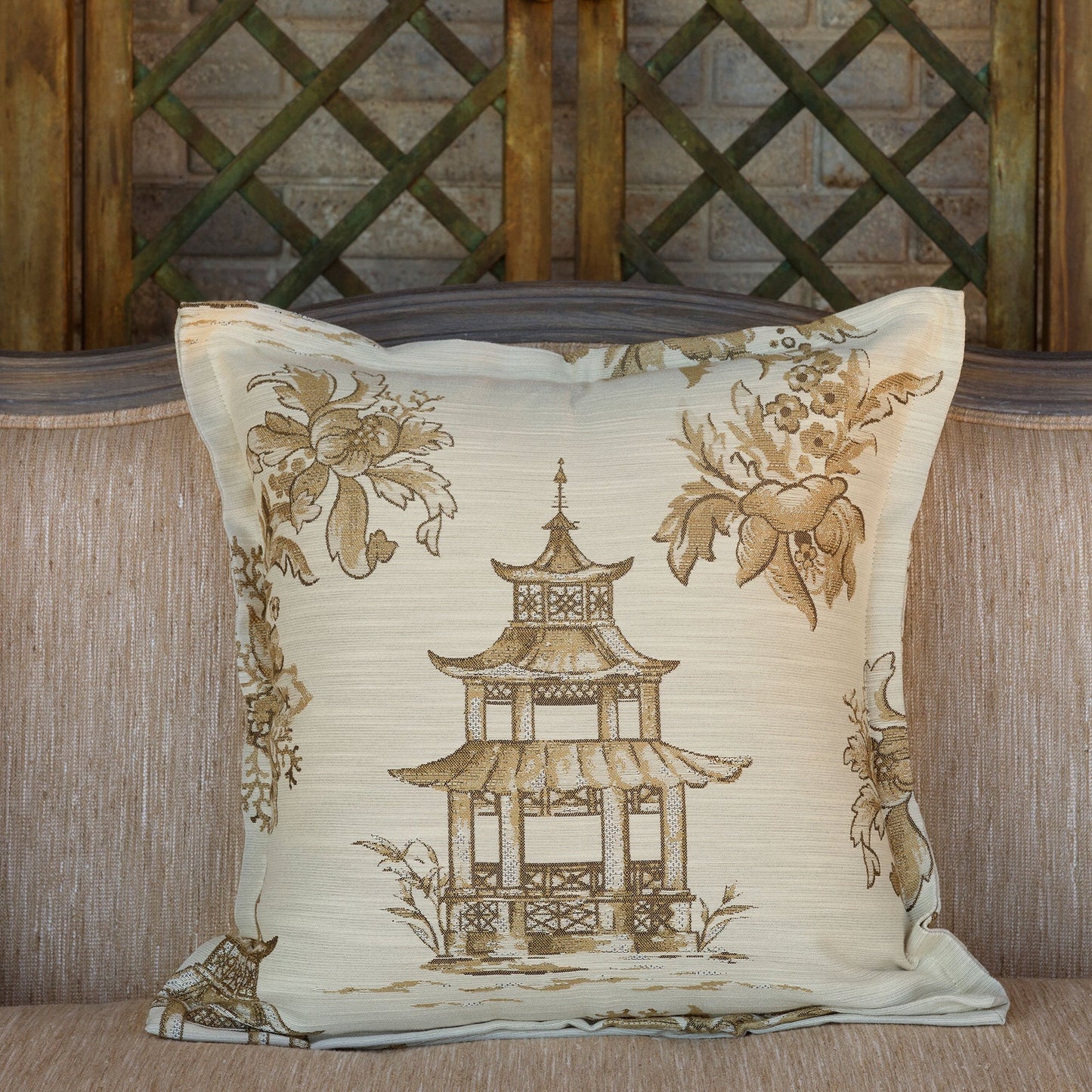 Golden Pagoda Pillow