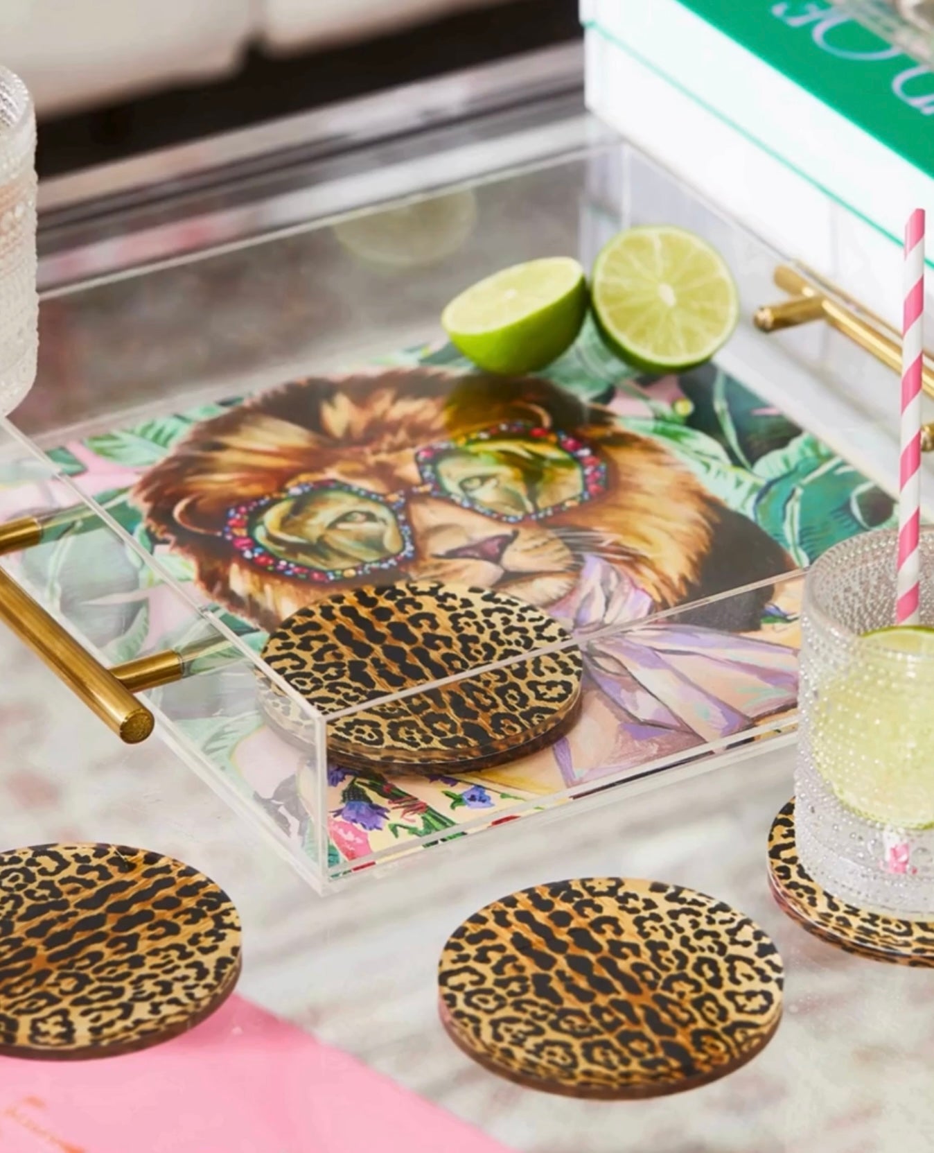 Leopard Acrylic Coasters (Set of 4)