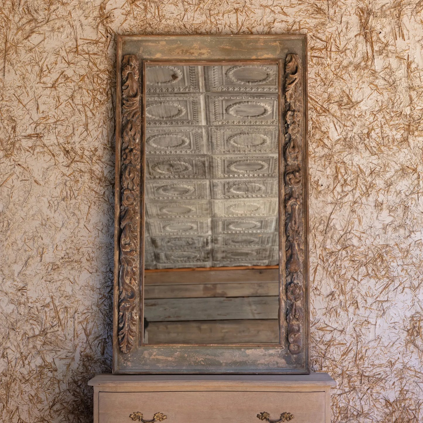 Aged Fresco Mirror