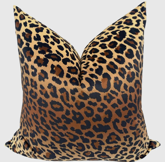 Leopard Velvet Pillow