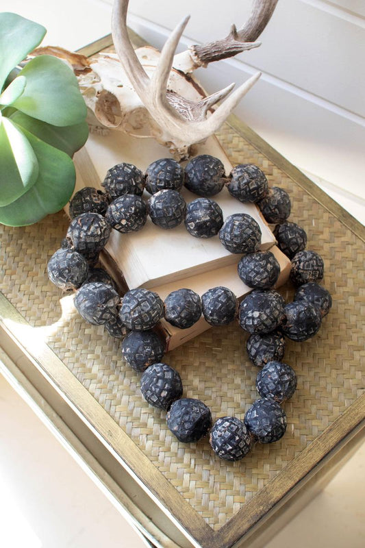 Black Clay Beads