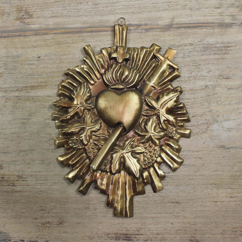 Metal Sacred Heart Art