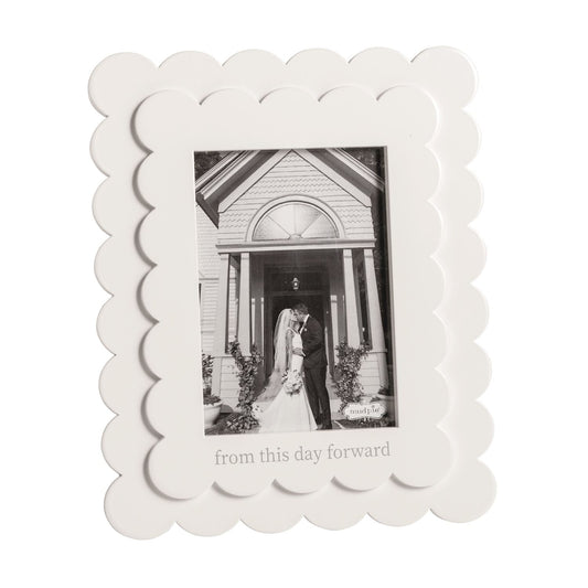 This Day Forward Scalloped Frame