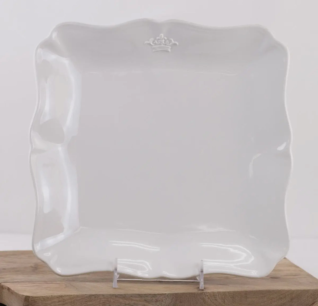Crown Platter Antique White