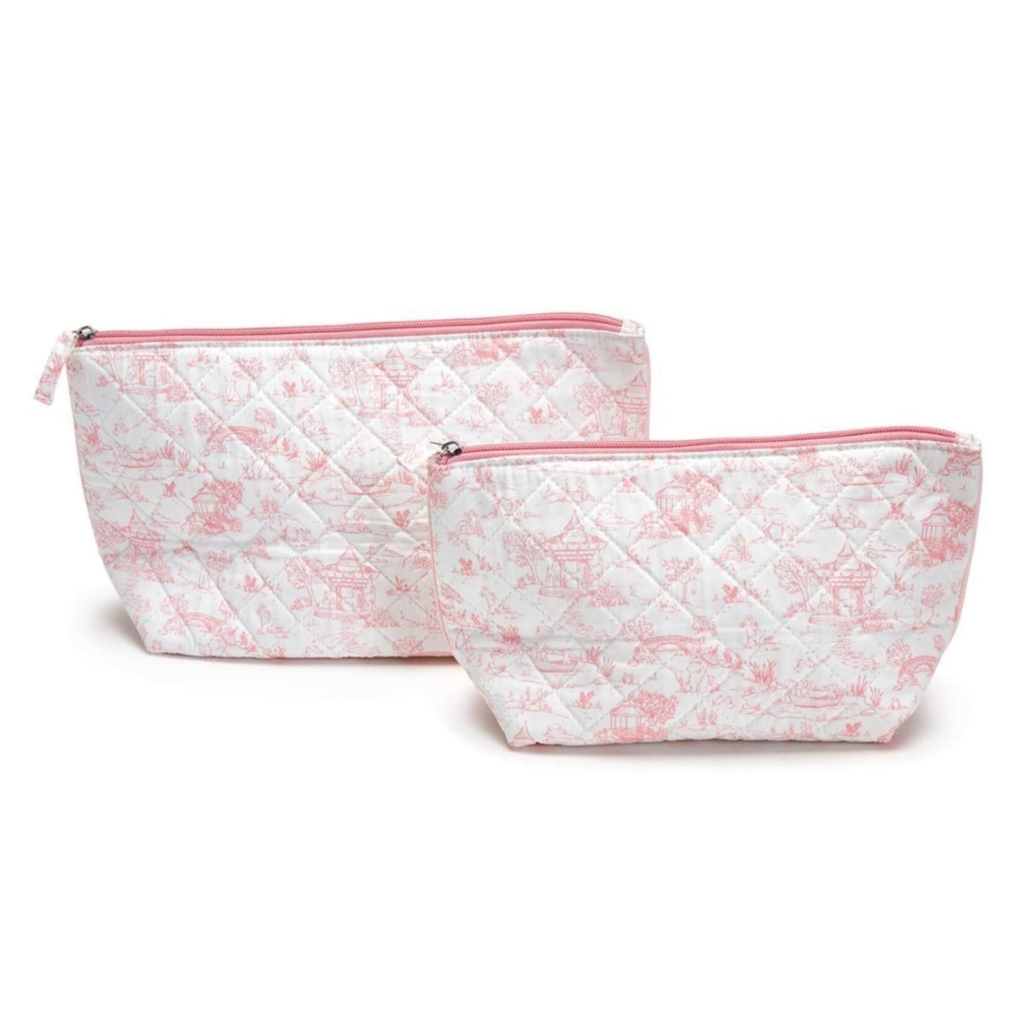 Animal Toile Pleated Pouch Set