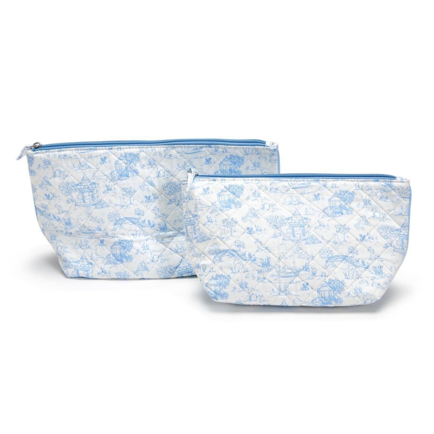 Animal Toile Pleated Pouch Set