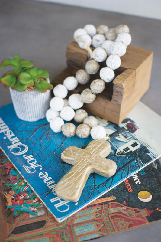 Clay Blessing Beads w/ Cross