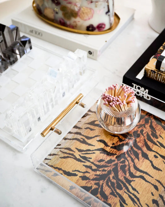 Bengal Large Acrylic Tray w/ Handles