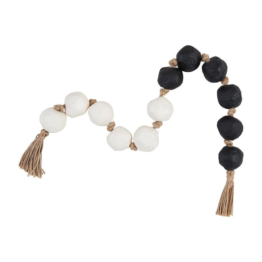 Black and White Beads