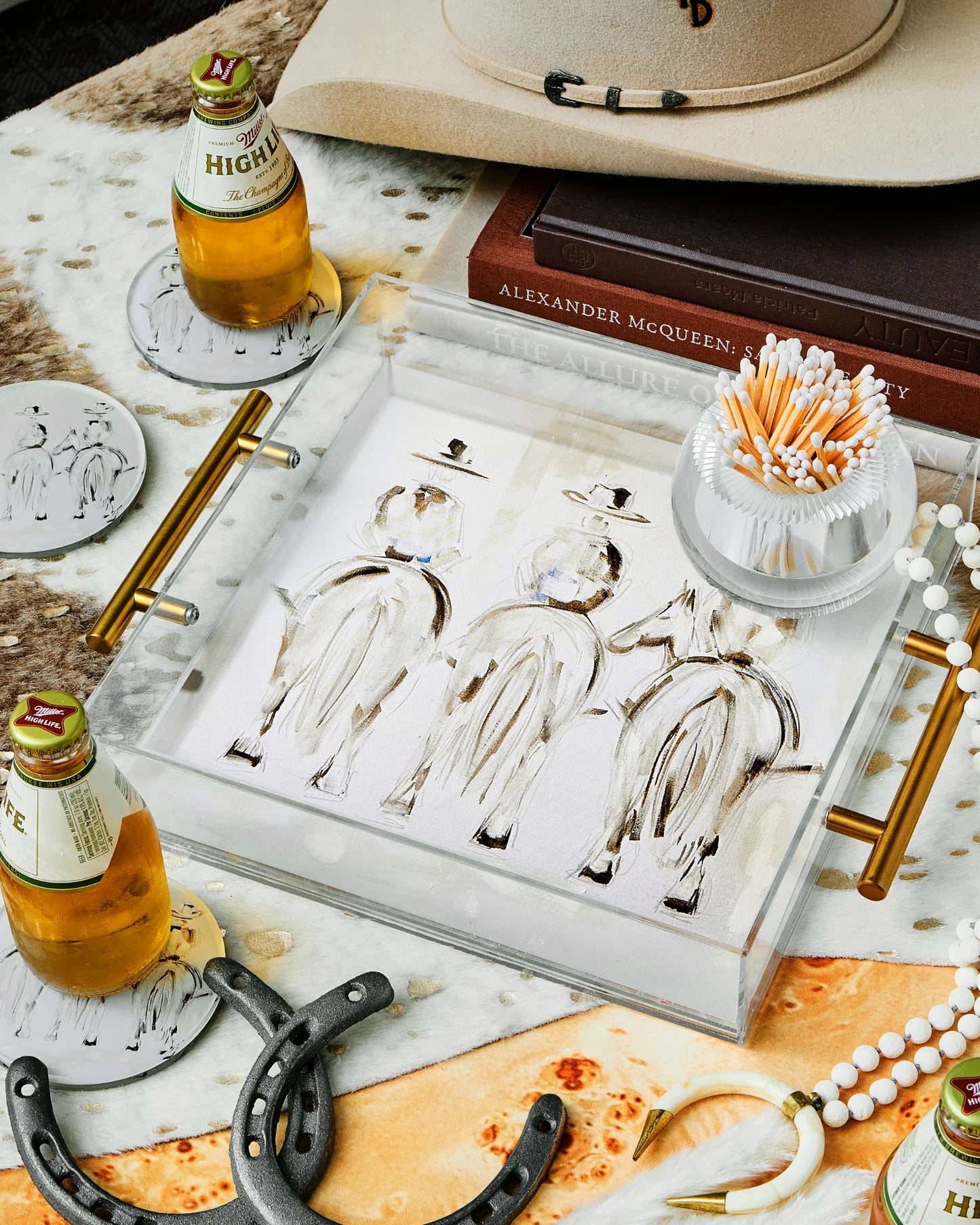 Three Amigos Large Tray w/ Handles
