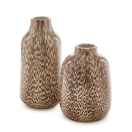 Leopard Print Vases