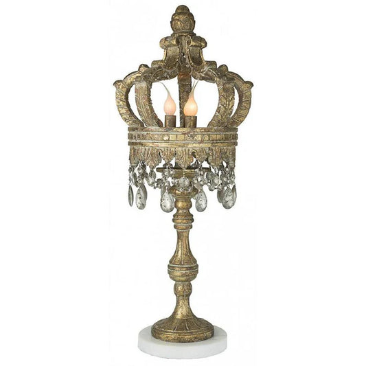 Gold Crown Table Lamp