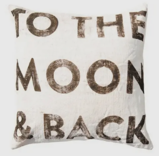 To the Moon and Back Euro Pillow