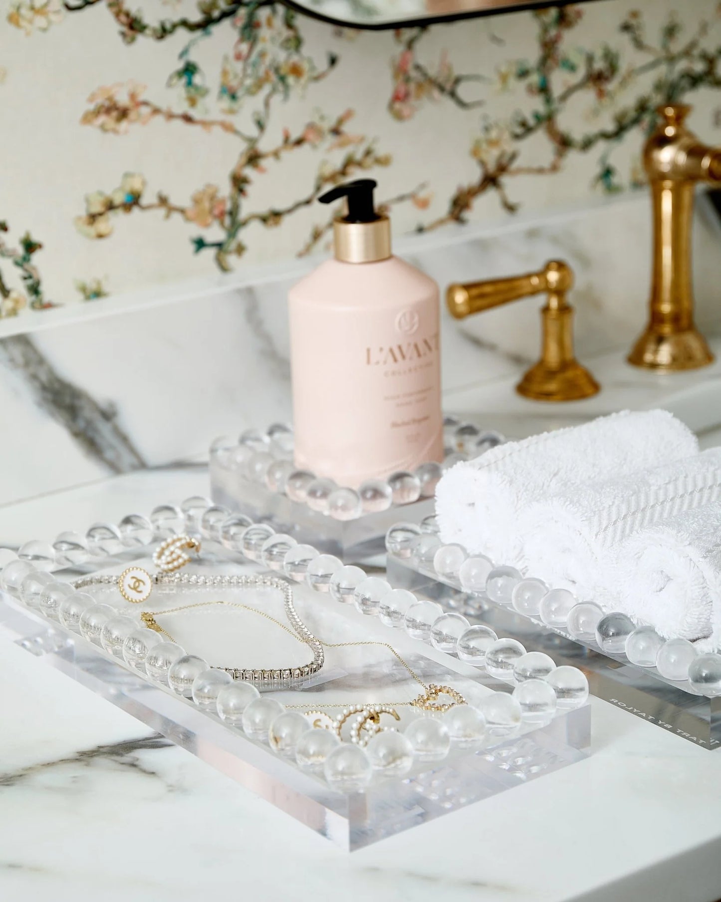 Bubble Lucite Tray