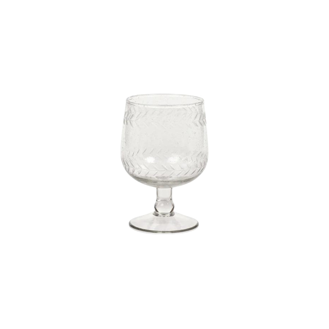 Tuscan Etched Wine Glass (Set of 2)