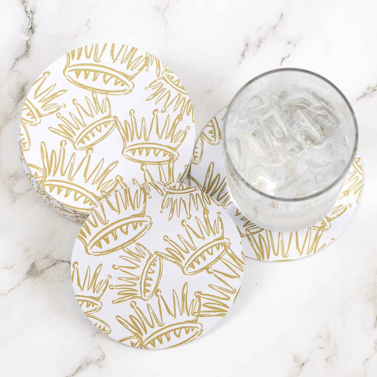 Crown Paper Coasters
