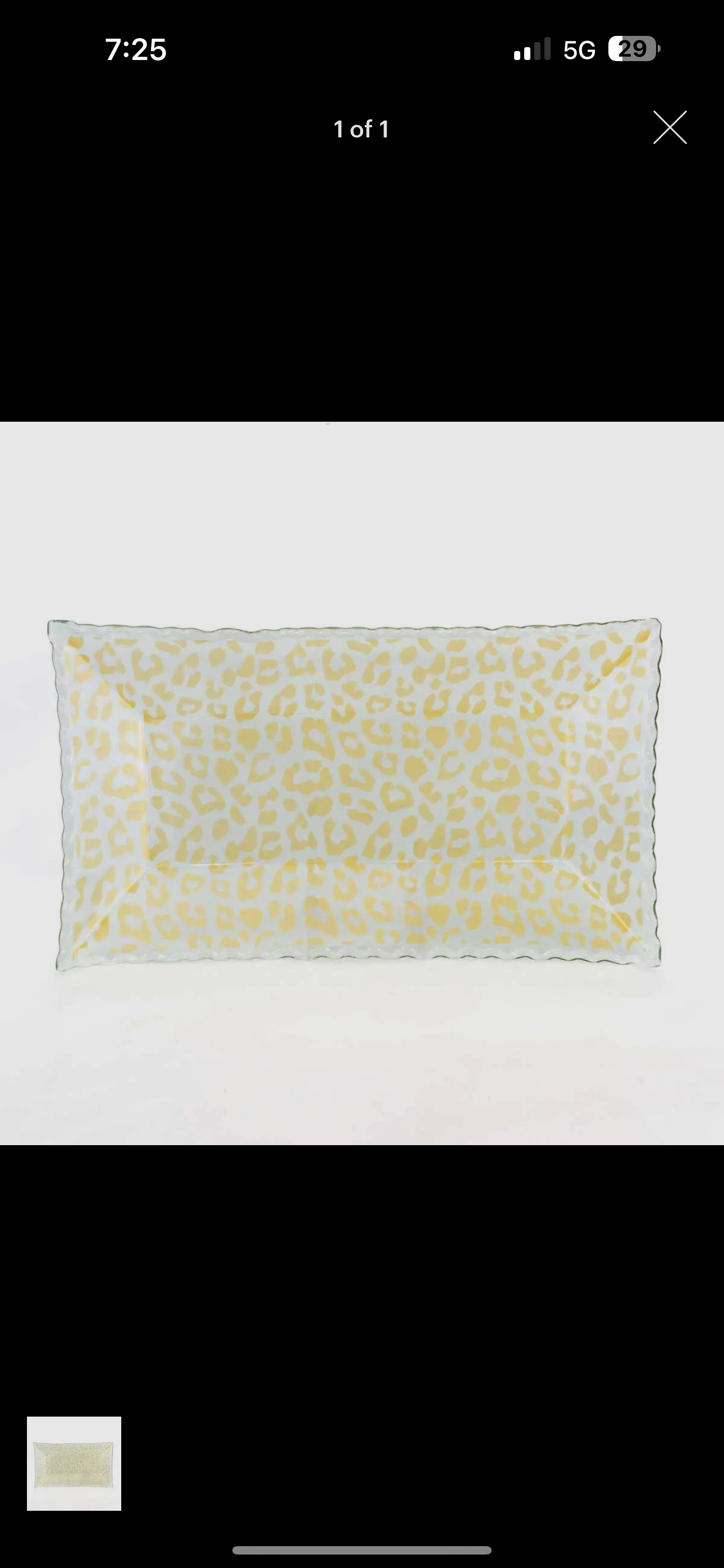 Leopard Rectangle Serving Tray