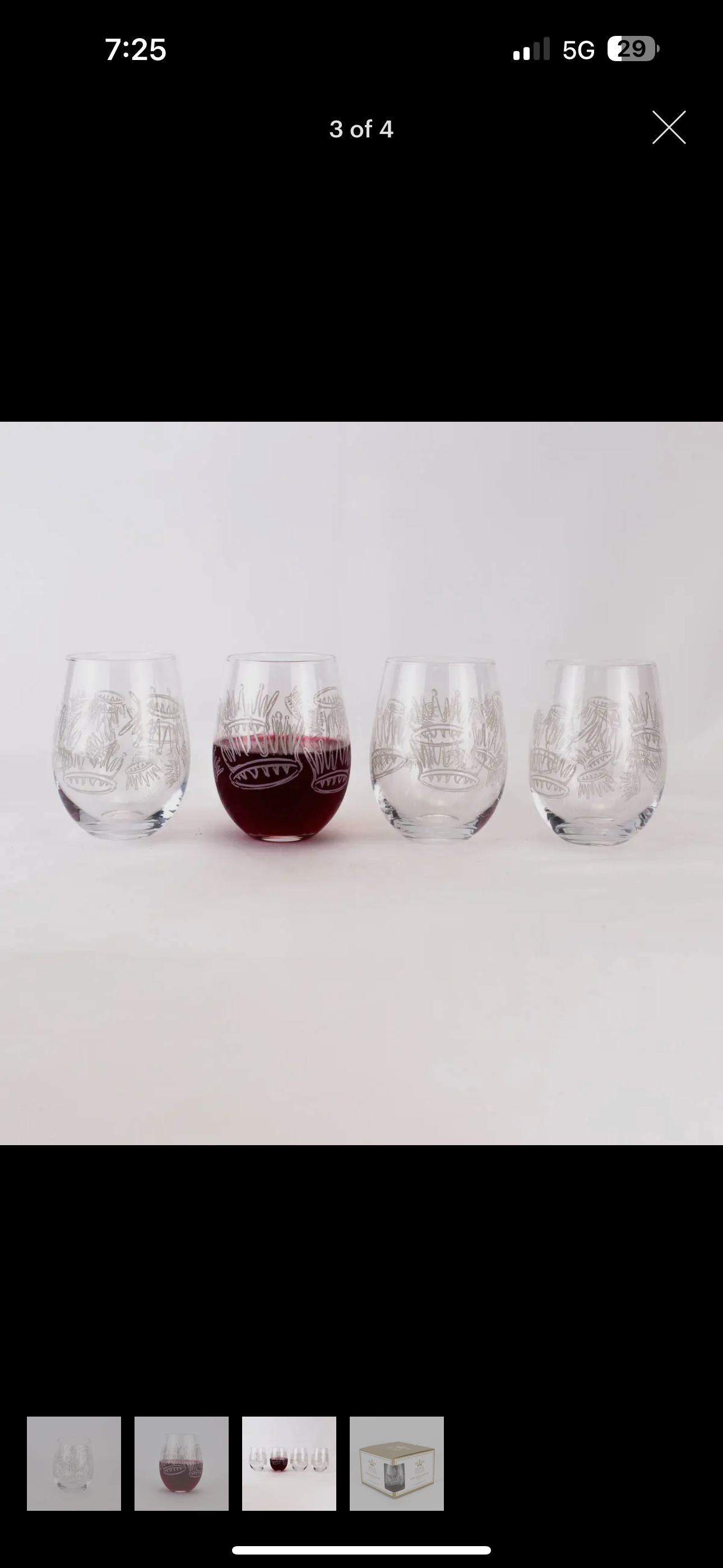 Crown Wine Glass Set