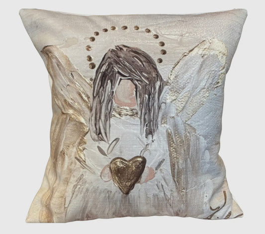 Gold Angel Pillow