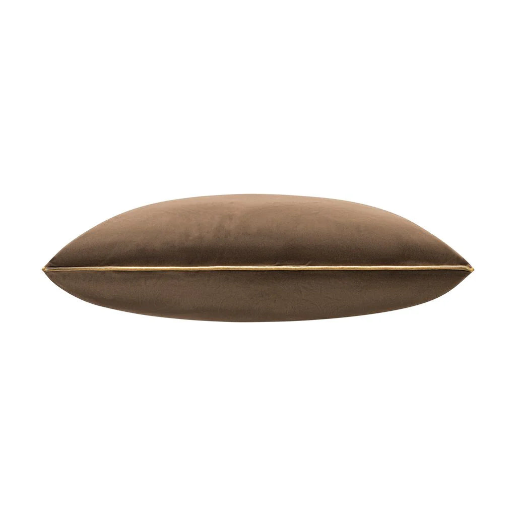 Gold Trimmed Chocolate Pillow
