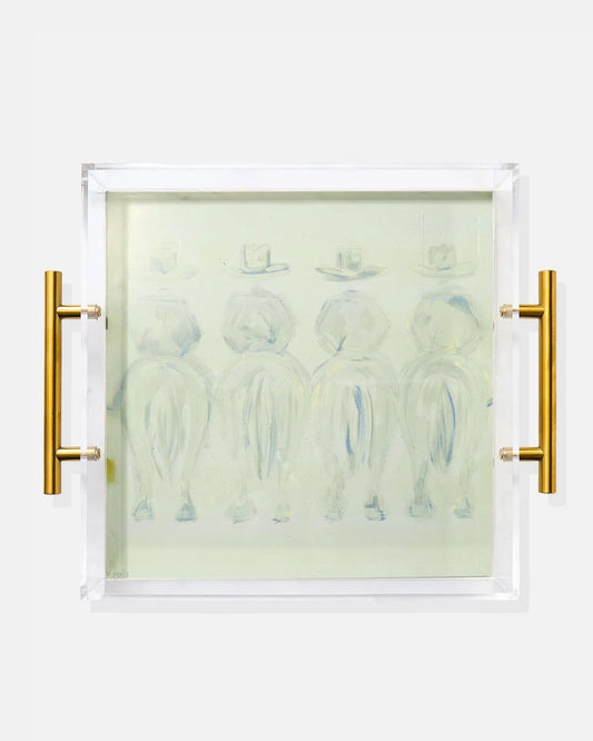 Hill Country Cowboys Large Acrylic Tray w/ Handles